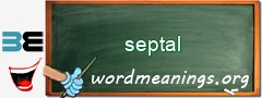 WordMeaning blackboard for septal